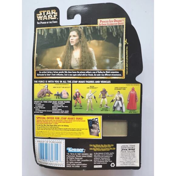 Star Wars Princess Leia Organa Ewok 1997 Kenner The Power of the Force SW6 - Picture 2 of 3